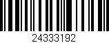 Código de barras (EAN, GTIN, SKU, ISBN): '24333192'