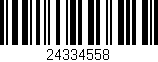 Código de barras (EAN, GTIN, SKU, ISBN): '24334558'