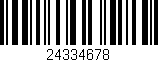 Código de barras (EAN, GTIN, SKU, ISBN): '24334678'