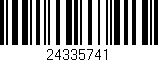 Código de barras (EAN, GTIN, SKU, ISBN): '24335741'