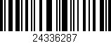 Código de barras (EAN, GTIN, SKU, ISBN): '24336287'