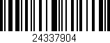 Código de barras (EAN, GTIN, SKU, ISBN): '24337904'