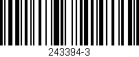 Código de barras (EAN, GTIN, SKU, ISBN): '243394-3'