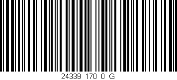 Código de barras (EAN, GTIN, SKU, ISBN): '24339_170_0_G'