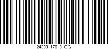 Código de barras (EAN, GTIN, SKU, ISBN): '24339_170_0_GG'