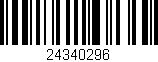 Código de barras (EAN, GTIN, SKU, ISBN): '24340296'