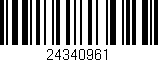 Código de barras (EAN, GTIN, SKU, ISBN): '24340961'