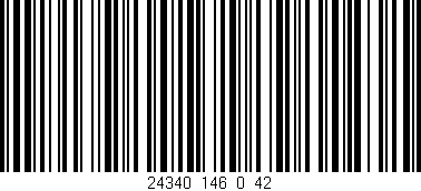 Código de barras (EAN, GTIN, SKU, ISBN): '24340_146_0_42'