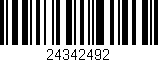 Código de barras (EAN, GTIN, SKU, ISBN): '24342492'