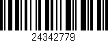 Código de barras (EAN, GTIN, SKU, ISBN): '24342779'