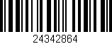 Código de barras (EAN, GTIN, SKU, ISBN): '24342864'