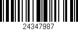 Código de barras (EAN, GTIN, SKU, ISBN): '24347987'
