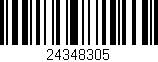 Código de barras (EAN, GTIN, SKU, ISBN): '24348305'