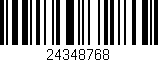 Código de barras (EAN, GTIN, SKU, ISBN): '24348768'