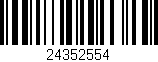 Código de barras (EAN, GTIN, SKU, ISBN): '24352554'