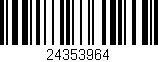 Código de barras (EAN, GTIN, SKU, ISBN): '24353964'