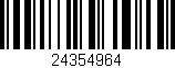 Código de barras (EAN, GTIN, SKU, ISBN): '24354964'