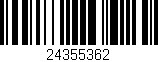 Código de barras (EAN, GTIN, SKU, ISBN): '24355362'