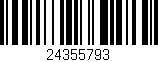 Código de barras (EAN, GTIN, SKU, ISBN): '24355793'