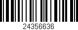 Código de barras (EAN, GTIN, SKU, ISBN): '24356636'