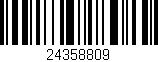Código de barras (EAN, GTIN, SKU, ISBN): '24358809'