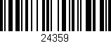 Código de barras (EAN, GTIN, SKU, ISBN): '24359'