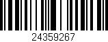 Código de barras (EAN, GTIN, SKU, ISBN): '24359267'