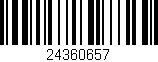 Código de barras (EAN, GTIN, SKU, ISBN): '24360657'