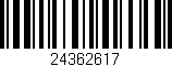 Código de barras (EAN, GTIN, SKU, ISBN): '24362617'