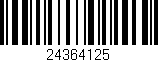 Código de barras (EAN, GTIN, SKU, ISBN): '24364125'