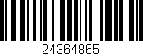 Código de barras (EAN, GTIN, SKU, ISBN): '24364865'