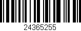 Código de barras (EAN, GTIN, SKU, ISBN): '24365255'