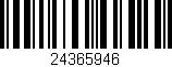Código de barras (EAN, GTIN, SKU, ISBN): '24365946'