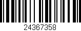 Código de barras (EAN, GTIN, SKU, ISBN): '24367358'