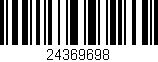 Código de barras (EAN, GTIN, SKU, ISBN): '24369698'