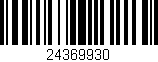 Código de barras (EAN, GTIN, SKU, ISBN): '24369930'