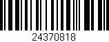 Código de barras (EAN, GTIN, SKU, ISBN): '24370818'