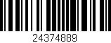 Código de barras (EAN, GTIN, SKU, ISBN): '24374889'