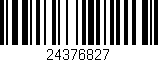 Código de barras (EAN, GTIN, SKU, ISBN): '24376827'