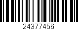Código de barras (EAN, GTIN, SKU, ISBN): '24377456'