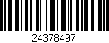 Código de barras (EAN, GTIN, SKU, ISBN): '24378497'