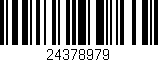 Código de barras (EAN, GTIN, SKU, ISBN): '24378979'