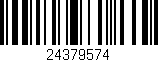 Código de barras (EAN, GTIN, SKU, ISBN): '24379574'