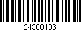 Código de barras (EAN, GTIN, SKU, ISBN): '24380106'