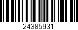 Código de barras (EAN, GTIN, SKU, ISBN): '24385931'