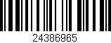 Código de barras (EAN, GTIN, SKU, ISBN): '24386965'