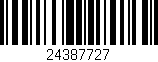Código de barras (EAN, GTIN, SKU, ISBN): '24387727'