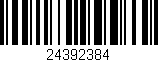 Código de barras (EAN, GTIN, SKU, ISBN): '24392384'