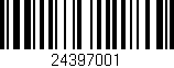 Código de barras (EAN, GTIN, SKU, ISBN): '24397001'