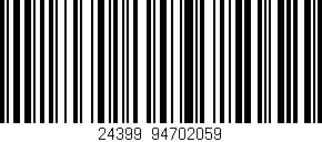 Código de barras (EAN, GTIN, SKU, ISBN): '24399|94702059'